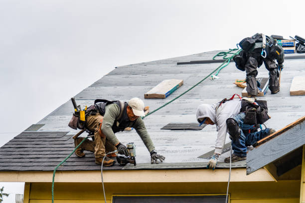 Professional Gutter Installation technician working in Waterford, MS